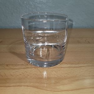 Whiskey glass with cigar holder.